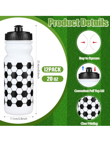 Kit Fiesta Deportiva HunnmingRe: 12 Botellas 591ml + 12 Toallas 101.6x30.5cm