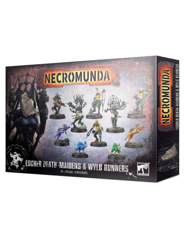 Miniaturas Warhammer Necromunda Escher Death Maidens y Wyld Runners