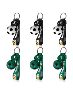 6 Llaveros de Fútbol Decorativos Equsion - Regalos para Eventos