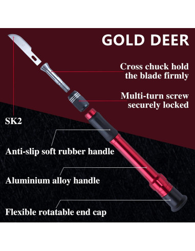 Juego de Cuchillos de Precisión GOLD DEER 29 Piezas