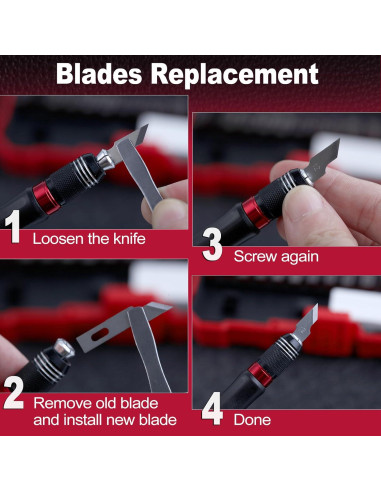 Juego de Cuchillos de Precisión GOLD DEER 29 Piezas