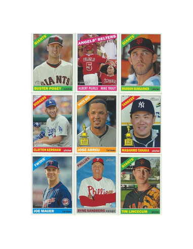 Conjunto Completo 425 Tarjetas Béisbol Topps Heritage 2015