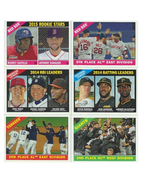 Conjunto Completo 425 Tarjetas Béisbol Topps Heritage 2015