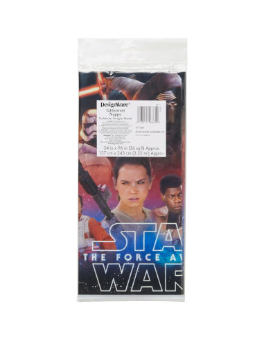 Cubierta de mesa de plástico Star Wars Episodio VII 137x244 cm