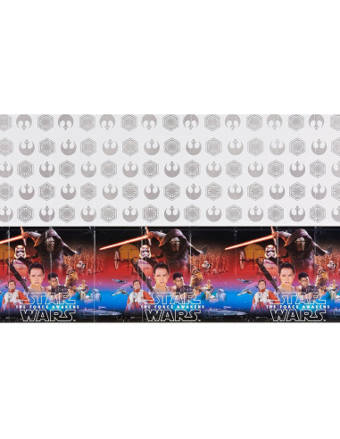 Cubierta de mesa de plástico Star Wars Episodio VII 137x244 cm