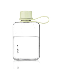 Botella de Agua Plana ALLKELR 236.6 ml Tritan Verde Reutilizable