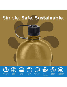 Botella de Agua Nalgene Sustain 946 ML Coyote Libre de BPA 2