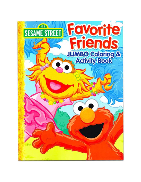 Set de Colorear Jumbo Plaza Sésamo con Stickers y Actividades