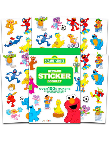 Set de Colorear Jumbo Plaza Sésamo con Stickers y Actividades