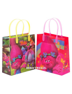 Bolsas de Regalo Trolls DreamWorks 12 Unidades Reutilizables