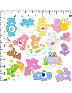Paquete de 50 Stickers Vinilo Care Bears - Adhesivos Premium 2