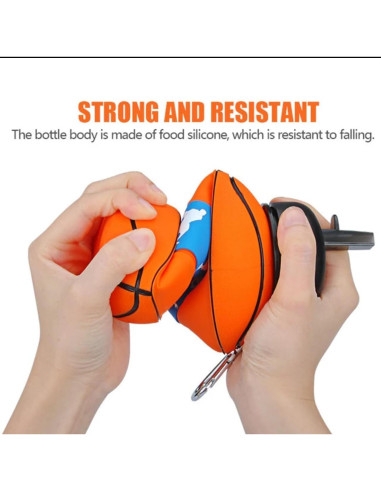 Botella de Agua Plegable MR SAARO 1L Silicona Libre BPA