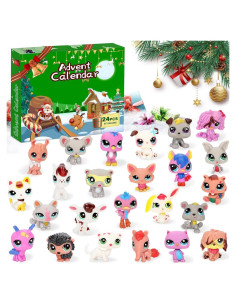 Calendario de Adviento Tidiuea 2025 para Mascotas - 24 Figuras