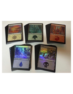 Lote de 100 Tierras Básicas Foil MTG Decks y Más - 20 de Cada Tipo