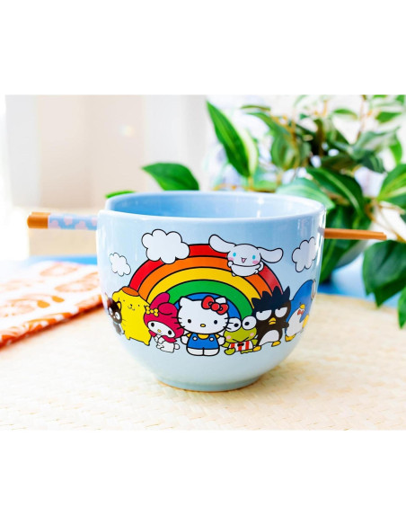 Juego de Vajilla Cerámica Hello Kitty Toynk - Tazón Ramen 590g