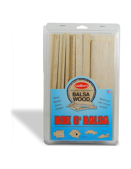 Kit de Modelo de Caja de Balsa Guillow's 100 Piezas 0.45 kg