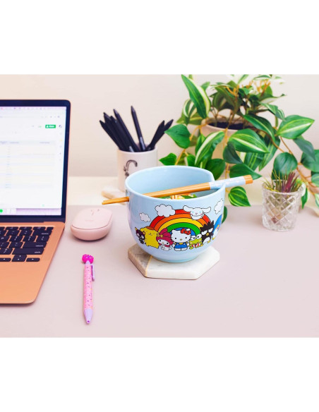 Juego de Vajilla Cerámica Hello Kitty Toynk - Tazón Ramen 590g
