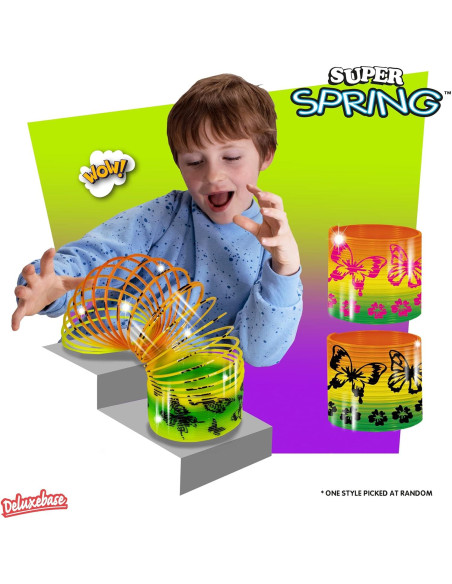 Resorte Mariposa Antiestrés Deluxebase 6.35 cm Colorido