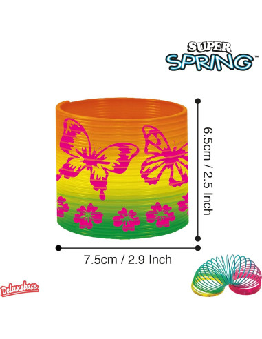 Resorte Mariposa Antiestrés Deluxebase 6.35 cm Colorido