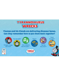 Thomas and Friends Tyrannosaurus Wrecks 6-Button Song and Sound Book: Sing and Read Toy Book for Thomas the Tank Engine 2