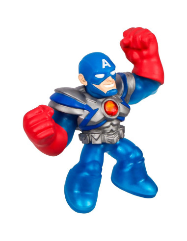Figura de Acción Goo Jit Zu Capitán América Armadura Infinita 11.4 cm