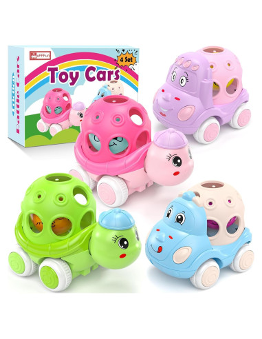 Juguetes de Coche para Bebés xFFFun 4 Pack Sonajeros 6-18 Meses