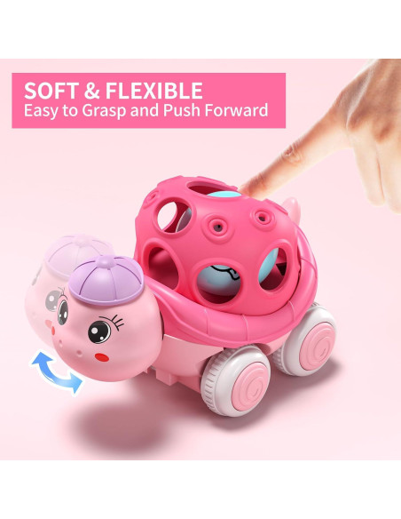 Juguetes de Coche para Bebés xFFFun 4 Pack Sonajeros 6-18 Meses