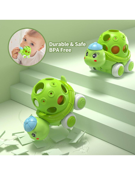 Juguetes de Coche para Bebés xFFFun 4 Pack Sonajeros 6-18 Meses