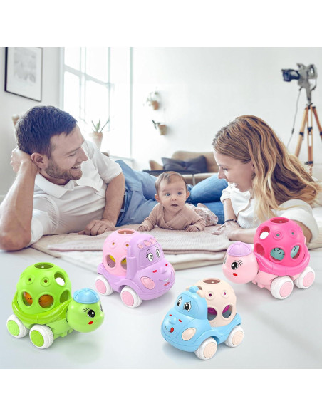 Juguetes de Coche para Bebés xFFFun 4 Pack Sonajeros 6-18 Meses