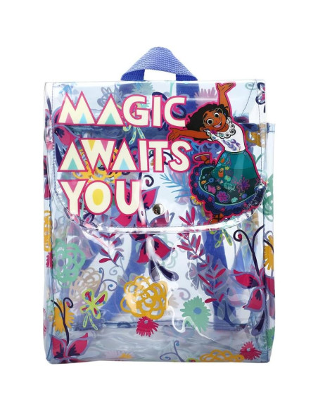 Mochila Mini Transparente Bioworld Disney Encanto 25.4x22.9cm