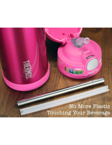 Popotes de Acero Inoxidable Cortos Mason Jar Lifestyle 12.7cm