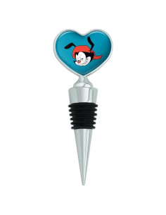 Tapón de Botella de Vino Animaniacs Corazón Metal 4.6x11.4cm
