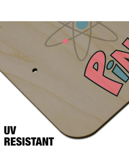 Señal de Oficina Pinky y el Cerebro - Madera 22.9x15.3cm