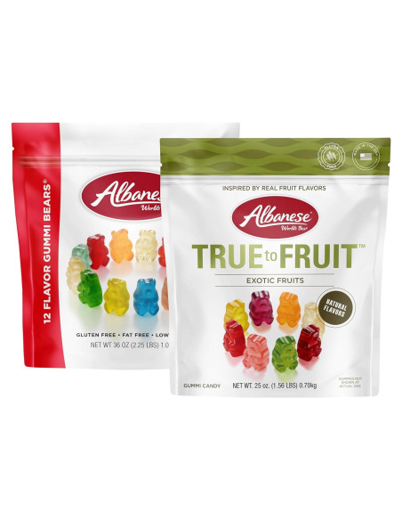 Paquete Familiar Albanese Gummy Bears 12 Sabores 1735g