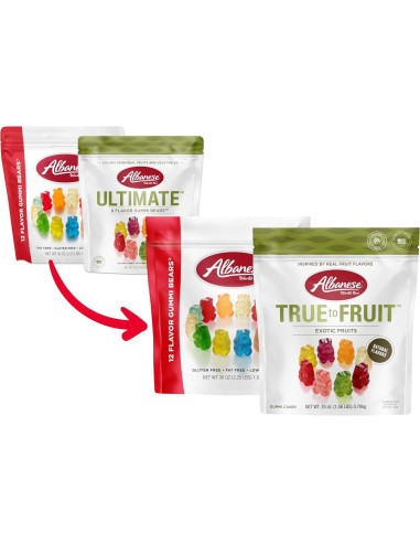Paquete Familiar Albanese Gummy Bears 12 Sabores 1735g