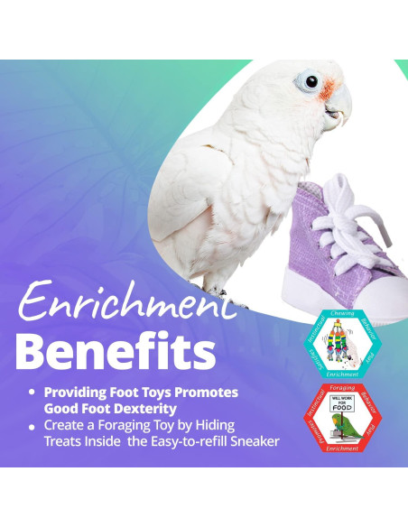 Juguete para Pájaros Super Bird Creations Sneaker 12 Paquete