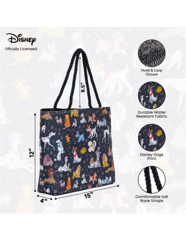 Bolsa Tote de Perros Disney para Mujeres 40.6x30.5cm