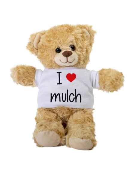 Oso de Peluche SpreadPassion 25.4 cm con Camiseta Blanca
