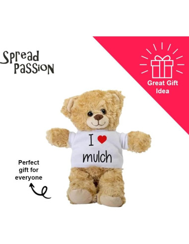 Oso de Peluche SpreadPassion 25.4 cm con Camiseta Blanca
