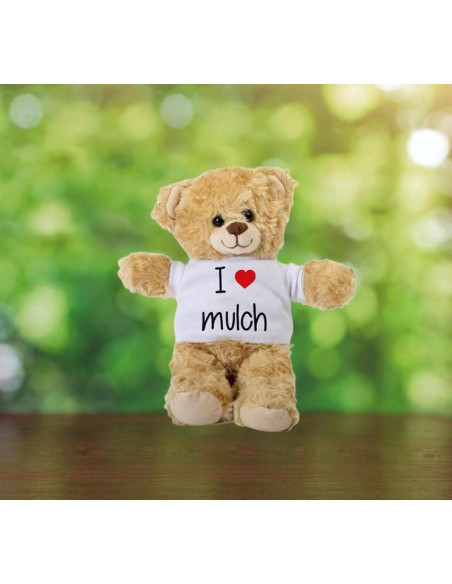 Oso de Peluche SpreadPassion 25.4 cm con Camiseta Blanca