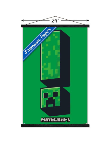 Póster de Pared Trends International Minecraft Creeper 86.4x56.7cm