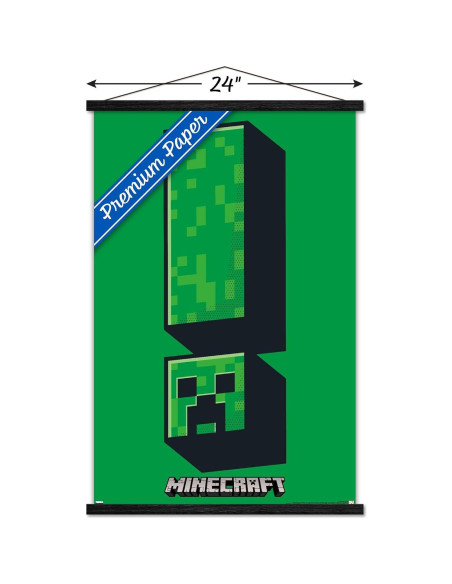 Póster de Pared Trends International Minecraft Creeper 86.4x56.7cm