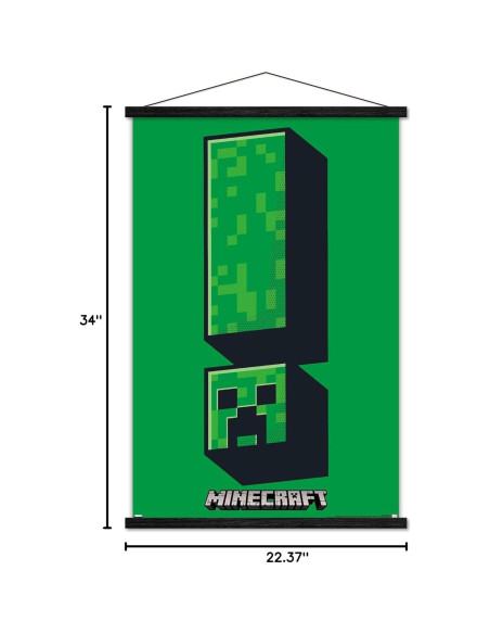 Póster de Pared Trends International Minecraft Creeper 86.4x56.7cm