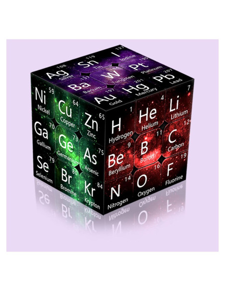 Cubo Mágico 3x3 Amaza Velocidad Elementos Químicos