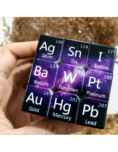 Cubo Mágico 3x3 Amaza Velocidad Elementos Químicos