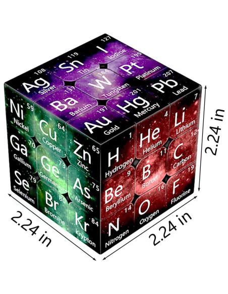 Cubo Mágico 3x3 Amaza Velocidad Elementos Químicos