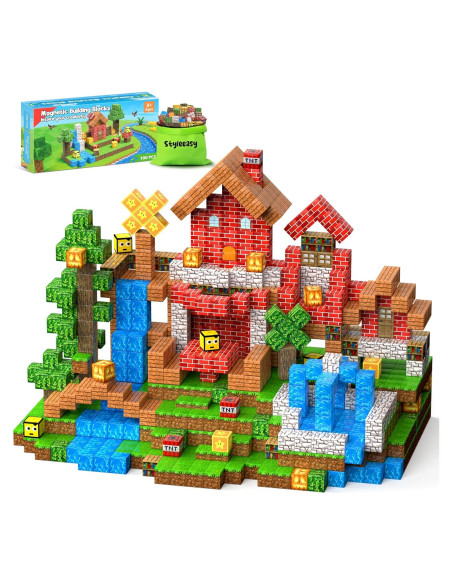 Bloques Magnéticos 100PCS Xinzhoushihui - Juguetes Sensoriales para Niños 3+