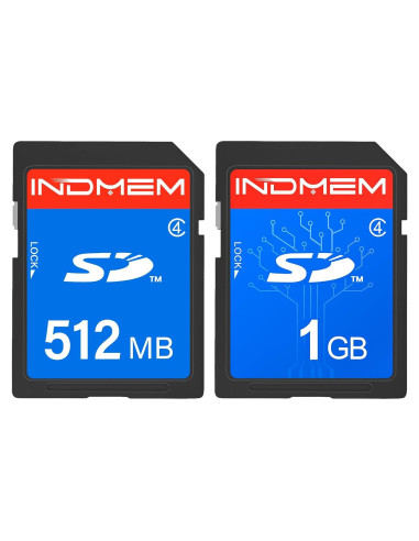 Tarjeta SD 1GB Clase 4 INDMEM para Cámaras Digitales