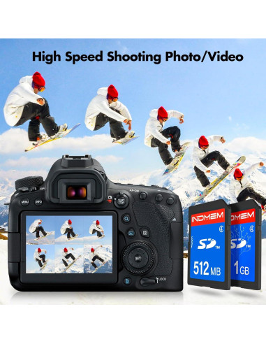 Tarjeta SD 1GB Clase 4 INDMEM para Cámaras Digitales