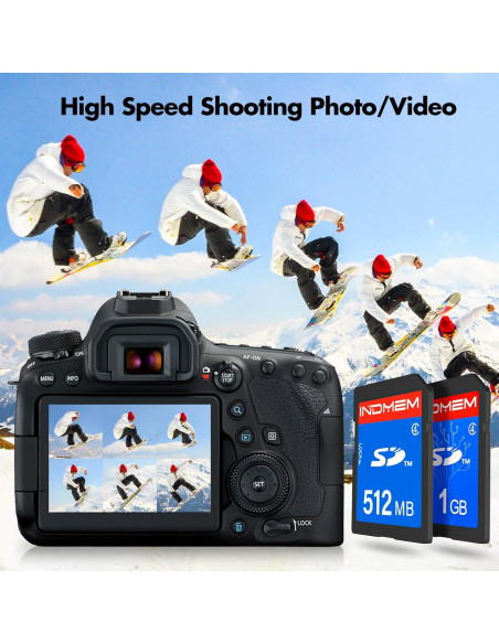 Tarjeta SD 1GB Clase 4 INDMEM para Cámaras Digitales